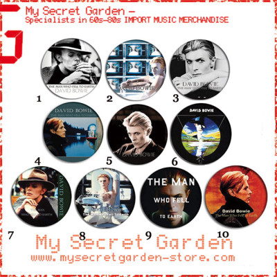 David Bowie - The Man Who Fell To Earth Pinback Button Badge Set ( or Hair Ties / 4.4 cm Badge / Magnet / Keychain Set )